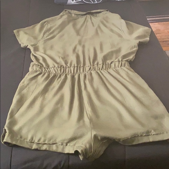 Olive Green Romper - Picture 2 of 2